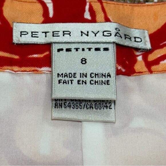 Peter Nygard Tulip Print Pleated Mini Skirt Size 6 - Picture 9 of 10